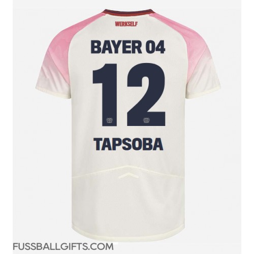 Bayer Leverkusen Edmond Tapsoba #12 Fußballbekleidung Auswärtstrikot 2025-26 Kurzarm